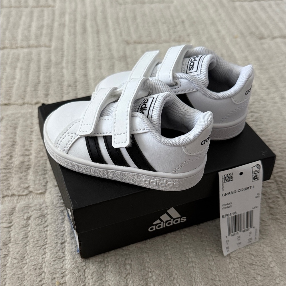 Adidas Kids' Sneakers in White and Black